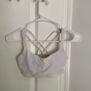 Lululemon white sports bra